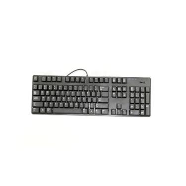 Imagem de Teclado USB genuíno Dell M372H, N242F, T347F, SK-8175, KB1421, L30U preto fino silencioso para notebooks e sistemas de desktop com portas USB