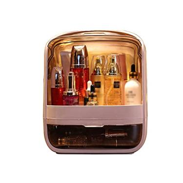 Imagem de Organizador de maquiagem tampa transparente rack de exibição de cosméticos tipo gaveta caixa de armazenamento de cosméticos mesa de penteadeira cuidados com a pele caixa de armazenamento de batom
