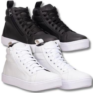 Imagem de Conjunto de Tenis Femininos estilo esporte em branco e preto Estilo Skate, Balada.-Feminino