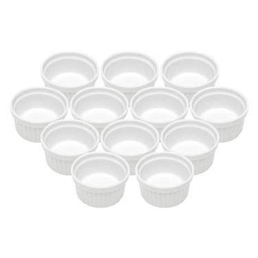 Imagem de LYOR - Conjunto 12 Ramequins de Porcelana Classic Branca 7cm x 4cm