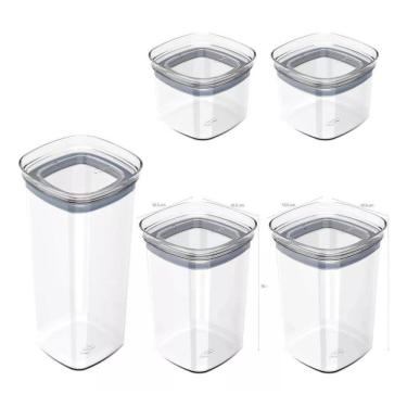 Imagem de Kit 5 Potes Ob F6198 - Transparante