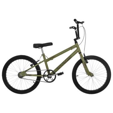 Imagem de Bicicleta de Passeio Ultra Bikes Esporte Rebaixada Garfo Reforçado Aro 20 Freio V-Brake Infantil Juvenil Verde Oliva Fosco