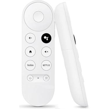 Imagem de Controle remoto de voz de substituição para TV Google Chromecast 4K HD, para Chromecast com controle remoto Google TV, para Google TV HD/ 4K Snow Streaming Stick, para G9N9N, GA01919-US, GA01920-US,