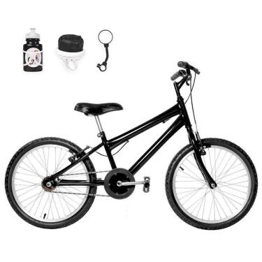 Imagem de Bicicleta Infantil Masculina Aro 20 Natural+Kit Passeio