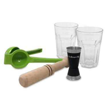 Imagem de Jogo Caipirinha 5 Pcs Copo De Vidro - Vin Bouquet