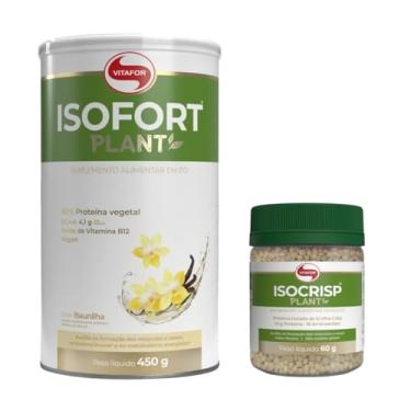 Imagem de Kit Isofort Plant 450g E Isocrisp Plant 60g Vegano Vitafor (450, Baunilha)