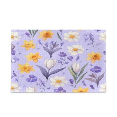 Imagem de WELLDAY Quebra-cabeça aquarela flores 1000 peças grande jogo de arte para adultos adolescentes