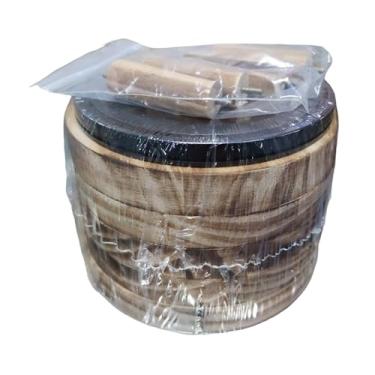 Imagem de Ioensy Suporte de madeira para ovos, giratório 360°, comporta 30 ovos, montagem fácil, organizador de 5 camadas, expositor para cozinha.