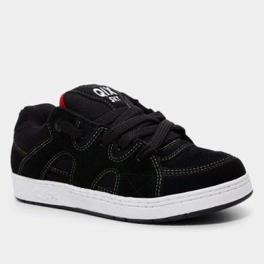 Imagem de Tênis Qix Plaza Masculino, Preto, Vermelho, 40