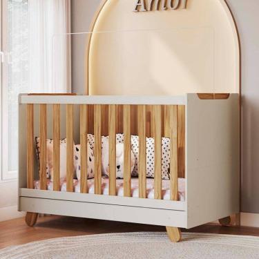 Imagem de Berco Mini Cama 4 em 1 Americano em MDF Zuri Moveis Peroba