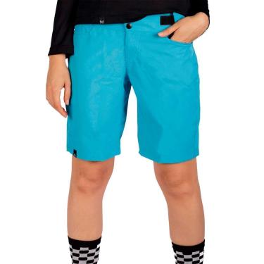 Imagem de Bermuda Naked Feminina Azul Leve Ciclismo Enduro Nomad-Feminino