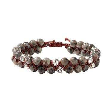 Imagem de Pulseiras Elásticas De Pedra Natural Unissex, Acessórios Diários De Eq