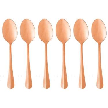 Imagem de Jogo de Colher de Inox Lyor Positano Rose - 6 Peças