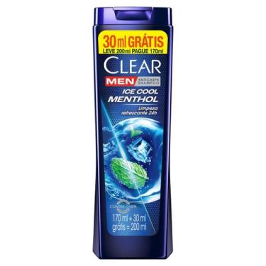 Imagem de Shampoo Anticaspa Clear Men Ice Cool Menthol Prom 200ml