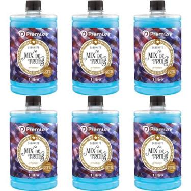 Imagem de Kit 6 Sabonete Líquido Mix De Frutas 1 Litro - Premisse