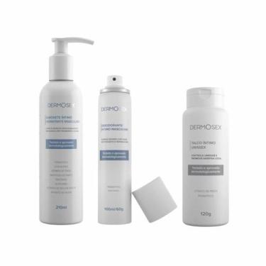 Imagem de Kit Higiene Íntima Masculina Talco Desodorante e Sabonete - Dermosex