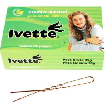 Imagem de Grampo Invisível Ivette Loiro com 100 grampinhos por caixinha. Ideal p