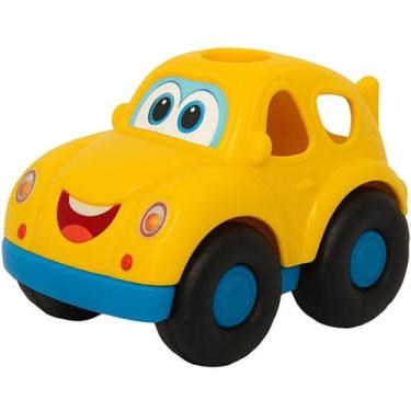 Imagem de Brinquedo Educativo Carrinho Geometrix com Blocos Amarelo - Xplast