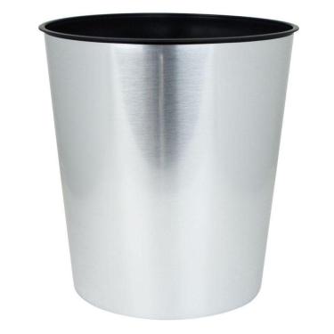Imagem de Lixeira Plástica Para Escritório Label Inox 10L Arqplast