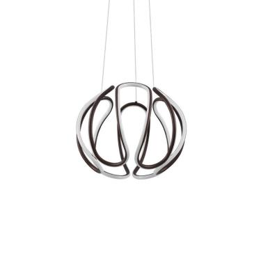 Imagem de Lustre Pendente Nordecor Gaia D1396 Café Led Bivolt