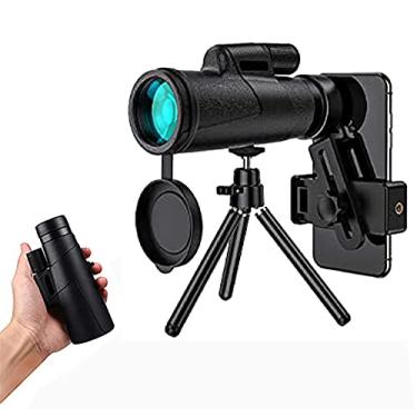 Imagem de Telescópio monocular 12x50 de alta definição com tripé e adaptador para smartphone à prova d'água, monocular para observação de pássaros
