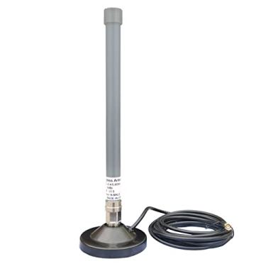 Imagem de Antenas WiFi Omni para ambientes internos e externos, banda dupla, 2,4 GHz, 5,8 GHz, base magnética com cabo RP-SMA de 3 metros para roteador WiFi/PCI-E/placa de rede Wi-Fi/adaptador USB WiFi