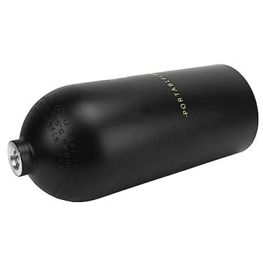 Imagem de Tnfeeon Kit de mergulho, cilindro de oxigênio profissional de 30 a 50 minutos de respiração de alta dureza para exploração subaquática (preto)