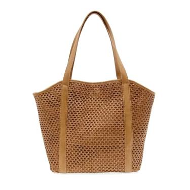 Imagem de Joy Susan Bolsa feminina moderna com trama aberta Haven, Cacau, Large