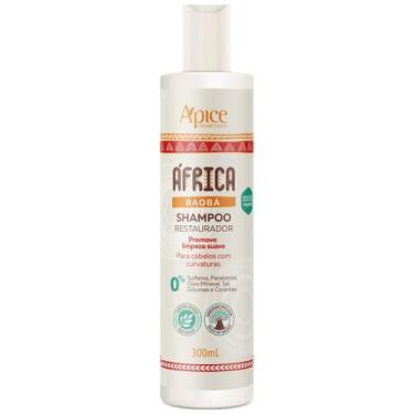 Imagem de Shampoo África Baobá Apse Restaurador Vegano Limpeza Suave Cacheados C