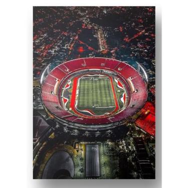 Imagem de Quadro Placa Aluminio 20x28 Tricolor SPFC Estadio Do Morumbi - ocamelo
