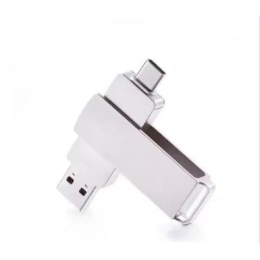 Imagem de PENDRIVE TIPO C E A, USB 3.2 DE ALTA VELOCIDADE DE TRANSFERÊNCIA DE DADOS ESTÁVEL, PROJETADO PARA DISPOSITIVOS DE PRÓXIMA GERAÇÃO COM A NOVA PORTA USB TIPO C. (PRATA, 1, TB)