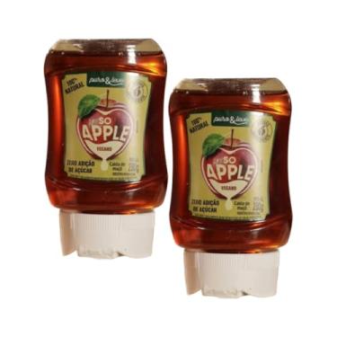 Imagem de 2 UND CALDA SAUDÁVEL DE MAÇÃ PARA PANQUECAS WAFFLES 100% FRUTA PURO & LEVE - 280G