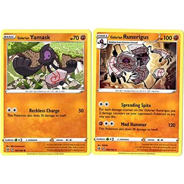 Imagem de Galarian Runerigus 102/192 - Rebel Clash - Pokemon Evolution Card Set - Sword & Shield - Rare 2 Card Lot