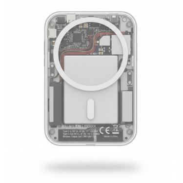 Imagem de Carregador Portátil Indução Compatível Com iPhone 15 16 17