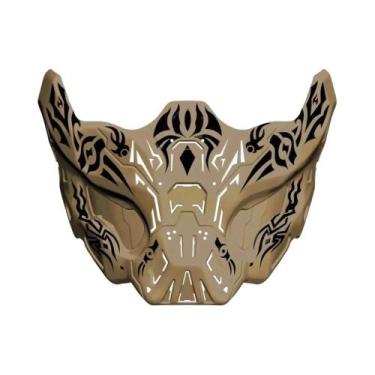 Imagem de Máscara Tática De Meio Rosto Em Silicone Protetora Para Caça, CS, Cosp