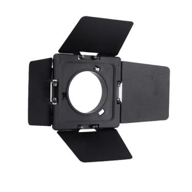 Imagem de MAVIS LAVEN 4 Folhas de Difusor de Luz, Portas de Celeiro Dobráveis de Liga de Alumínio Com 4 Lâminas Ajustáveis para YN150 YN150 Ultra, Controle de Luz Portátil para Fotografia e Vlog