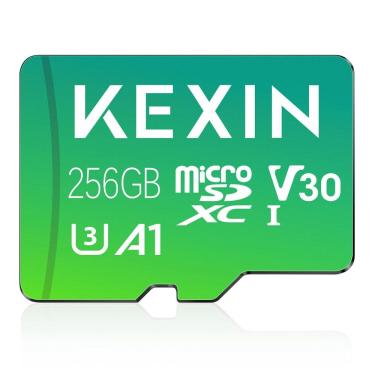 Imagem de Cartão Micro SD KEXIN 256GB com adaptador 90MB/s 4K UHD V30 A1 C10