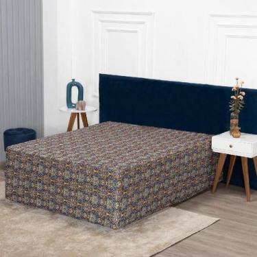 Imagem de Lençol Luva Queen Cama Conjugada Colchão E Box Malha 1 Peça - Ametista