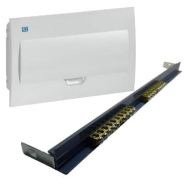 Imagem de Kit Quadro Distribuição Sobrepor 18 Disj + Barrament 18 Disj - WEG