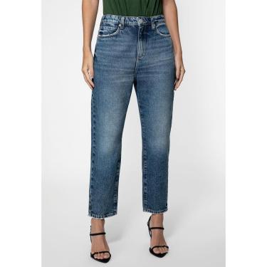 Imagem de Calça Mom Jeans Azul-Feminino