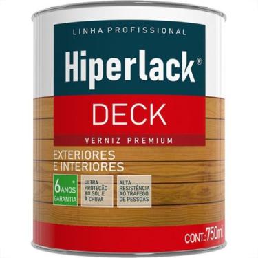 Imagem de Verniz Premium Hiperlack Deck Semi Brilho Natural 750Ml - IQUINE