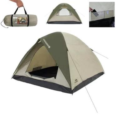 Imagem de Barraca Camping Acampamento 4 Pessoas Lugares 2,10M Tenda Resistente -