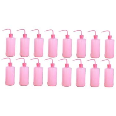 Imagem de Ipetboom 16 Peças garrafa de enxágue escova de shampoo sabonete verde para garrafa de agua garrafas de água garrafa de lavagem de cílios ferramenta de enxerto de cílios densidade baixa rosa