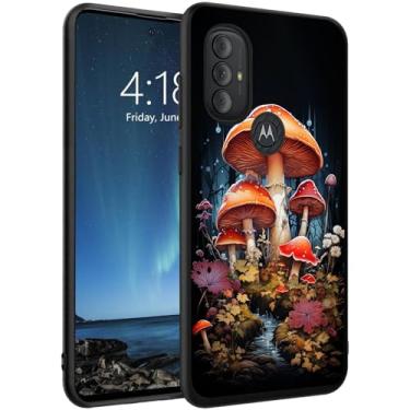 Imagem de DSRGRGFDJ Capa para Motorola Moto G Play 2023/G Power 2022/G Pure 2021 16.5 cm, capa de silicone ultrafina, antiarranhões e à prova de choque - Cogumelo