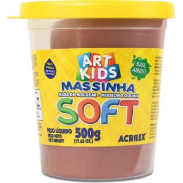 Imagem de Massa para Modelar SOFT 500G Chocolate À Base de Amido - Acrilex
