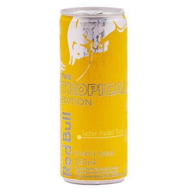 Imagem de Energético Red Bull Energy Drink Tropical 250ml, Frutas tropicais, 250