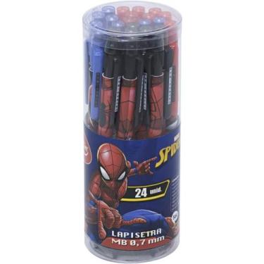 Imagem de Lapiseira 0.7MM Spider MAN 3 Cores Pote C/ 24 - Molin