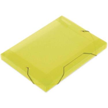Imagem de Pasta ABA Elástica Plástica Ofício 30MM Amarela SOFT - Pacote com 10 -