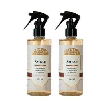 Imagem de Kit Coala Odorizante de Ambientes e Tecidos Âmbar 260ml (2 Unidades) – Perfume e Frescor para Sua Casa