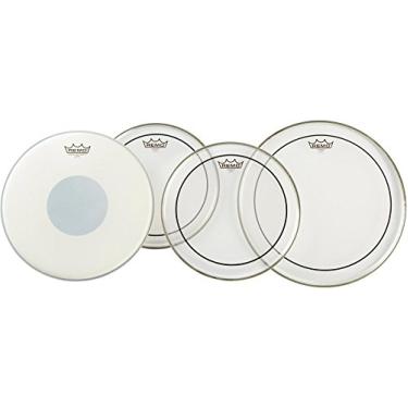 Imagem de Remo PP1910-PS Bateria risca de risca transparente ProPack com 35,5 cm de som controlado x cabeça de caixa